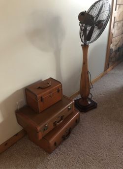 Vintage leather luggage