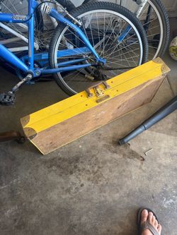 Vintage Suitcase Folding Handy Picnic Table & Chair Set Milwaukee Stamping Co.