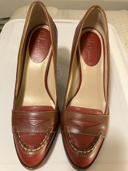 Cole Haan Nike Air Brown/ Red Pumps
