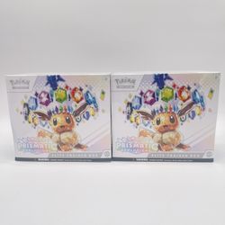 Pokemon Prismatic Evolution Etb X2