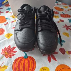 Black Jordan Football Cleats