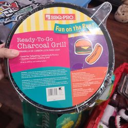 BBQ-PRO Ready-to-Go Portable Charcoal Grill 