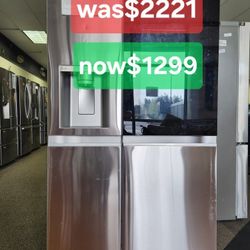 27 Cu. Ft. Side By Side Instaview Refrigerator With Craft Ice