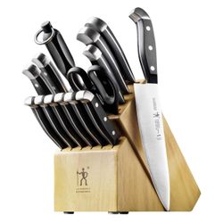 HENCKELS Premium Quality 15-Piece Statement Knife Set with Block
