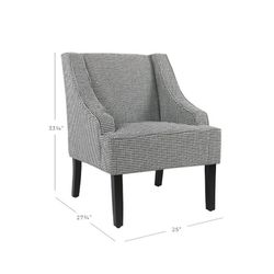 Classic Swoop Accent Armchair