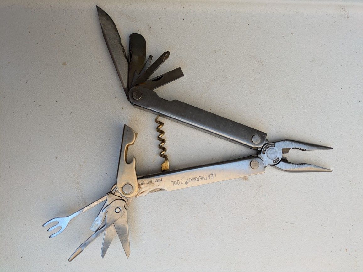VERY Rare Leatherman USA Flair Collectable Outdoor Living Full Size Multi Tool