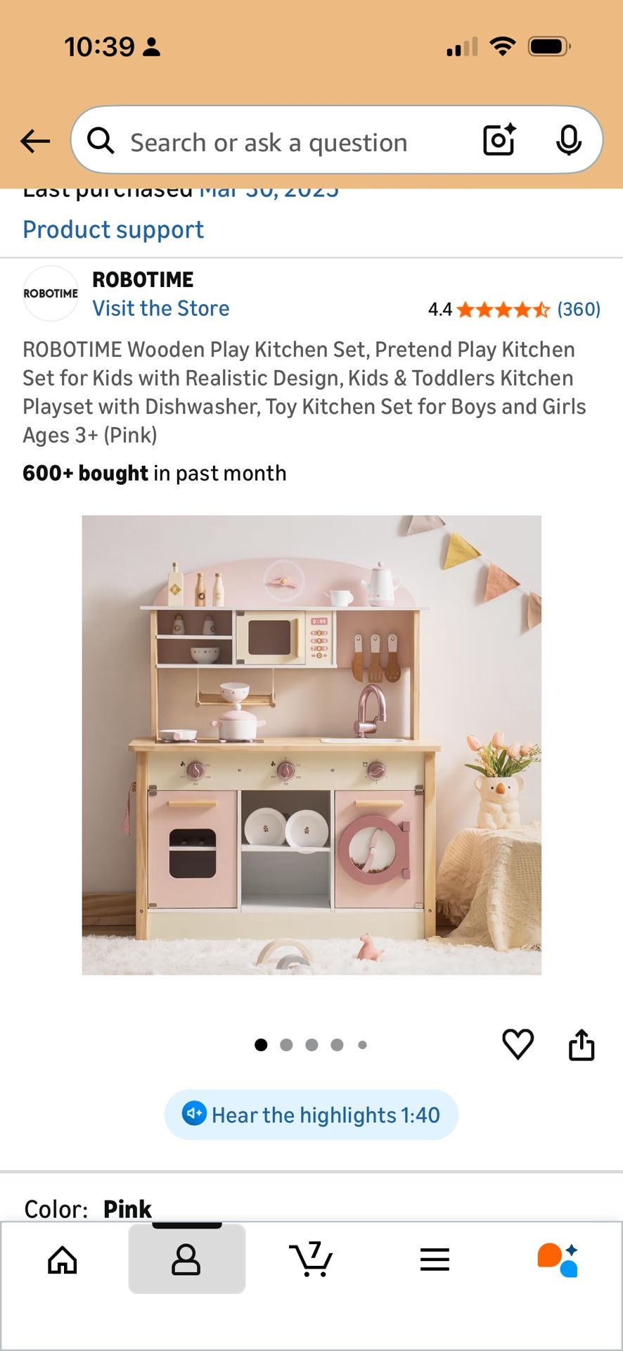 Kids Play Kitchen