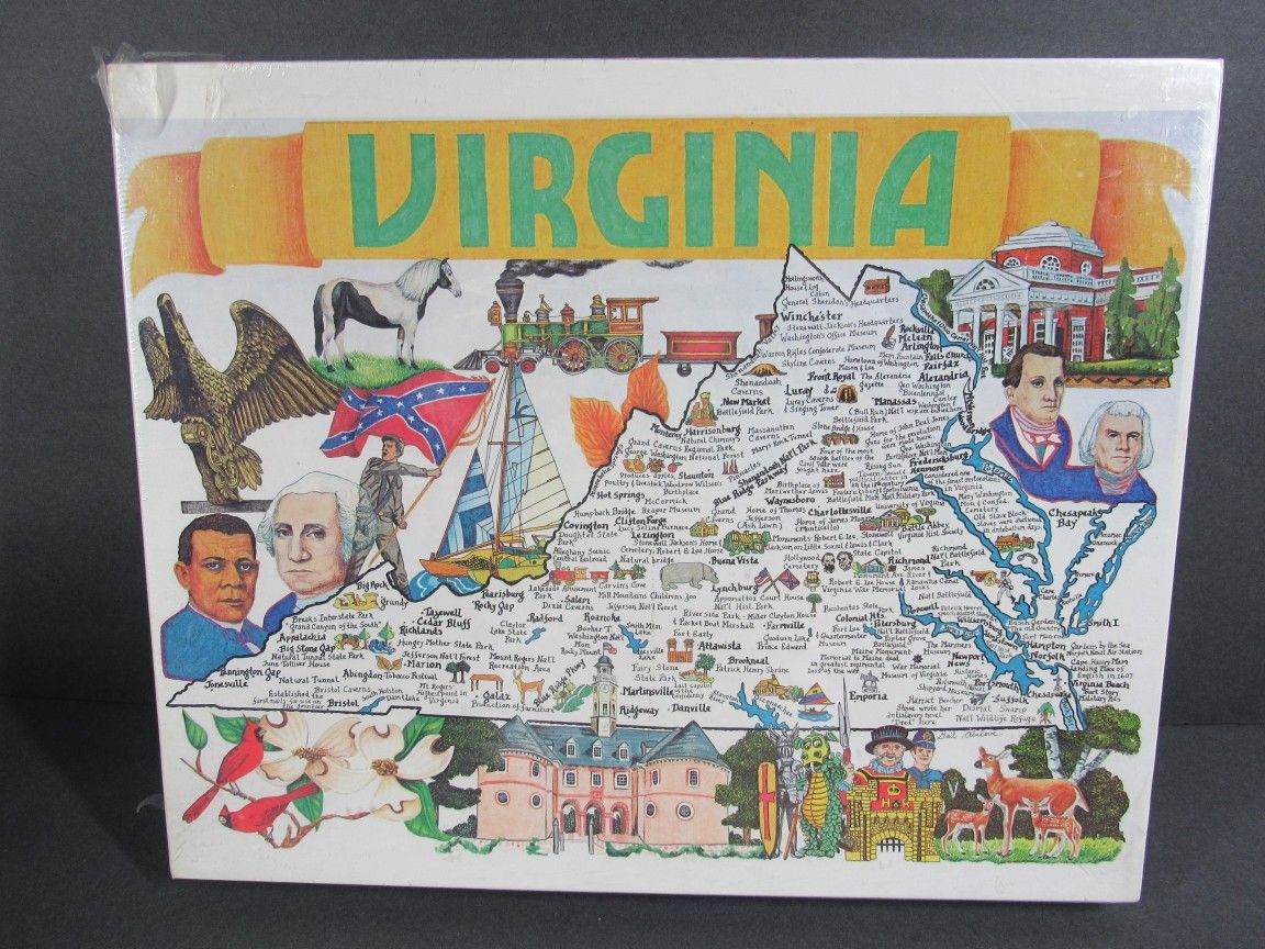 Vtg 1978 Virginia 550 Pc Jigsaw Puzzle By Great American Puzzle~NEW