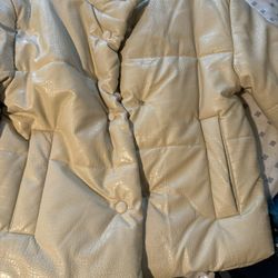 Fashion Nova Puffer Leather Jacket 