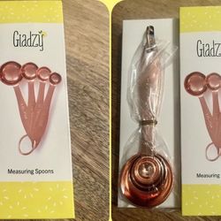 COPPER PLATED MEASURING SPOONS