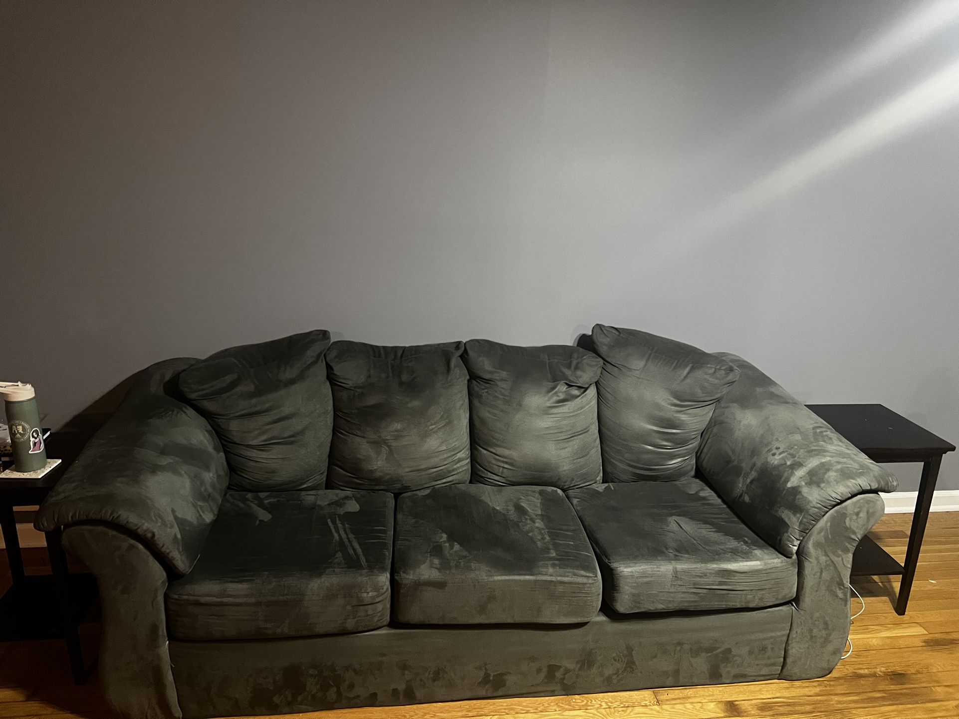 Greyish Green Modern Sofa-  Move Out Reduced Price