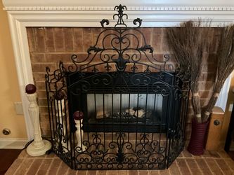 Fireplace Screen- Iron frame