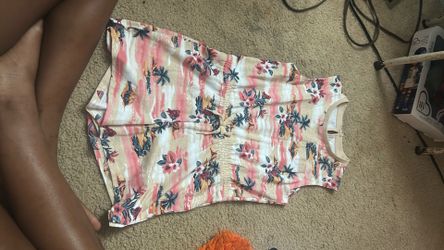 Tropical Hawaiian romper