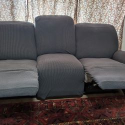 Living Space 3 Seater Power Recliner Sofa