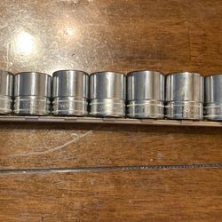 Snap on socket set  1/2” drive 21mm-32mm 
