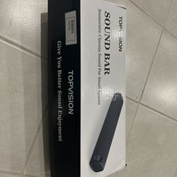 TOPVISION Sound Bar for TV, 50W Bluetooth 5.4 Soundbar with Subwoofer, 3D Surround Sound System with Optical/AUX/RCA/USB