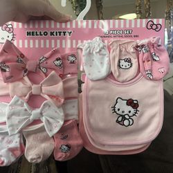 Hello Kitty Headband, Mittens, Socks & Bibs 