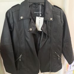 Kids Faux Leather Jacket