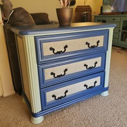 Dresser, Navy Blue And Grey