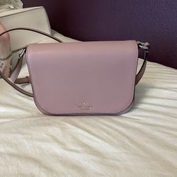 Kate Spade Pink Leather Flap Crossbody Purse