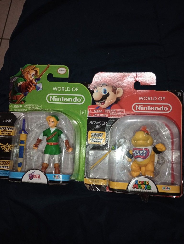 World Of Nintendo link Bowser Jr Figures