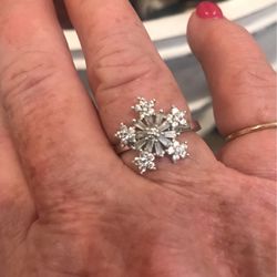 Sterling Silver With Cz diamonds 