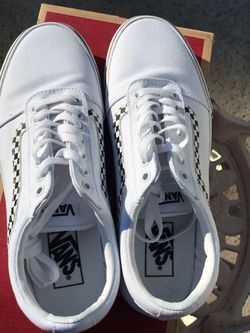 Checkered stripe cheap vans