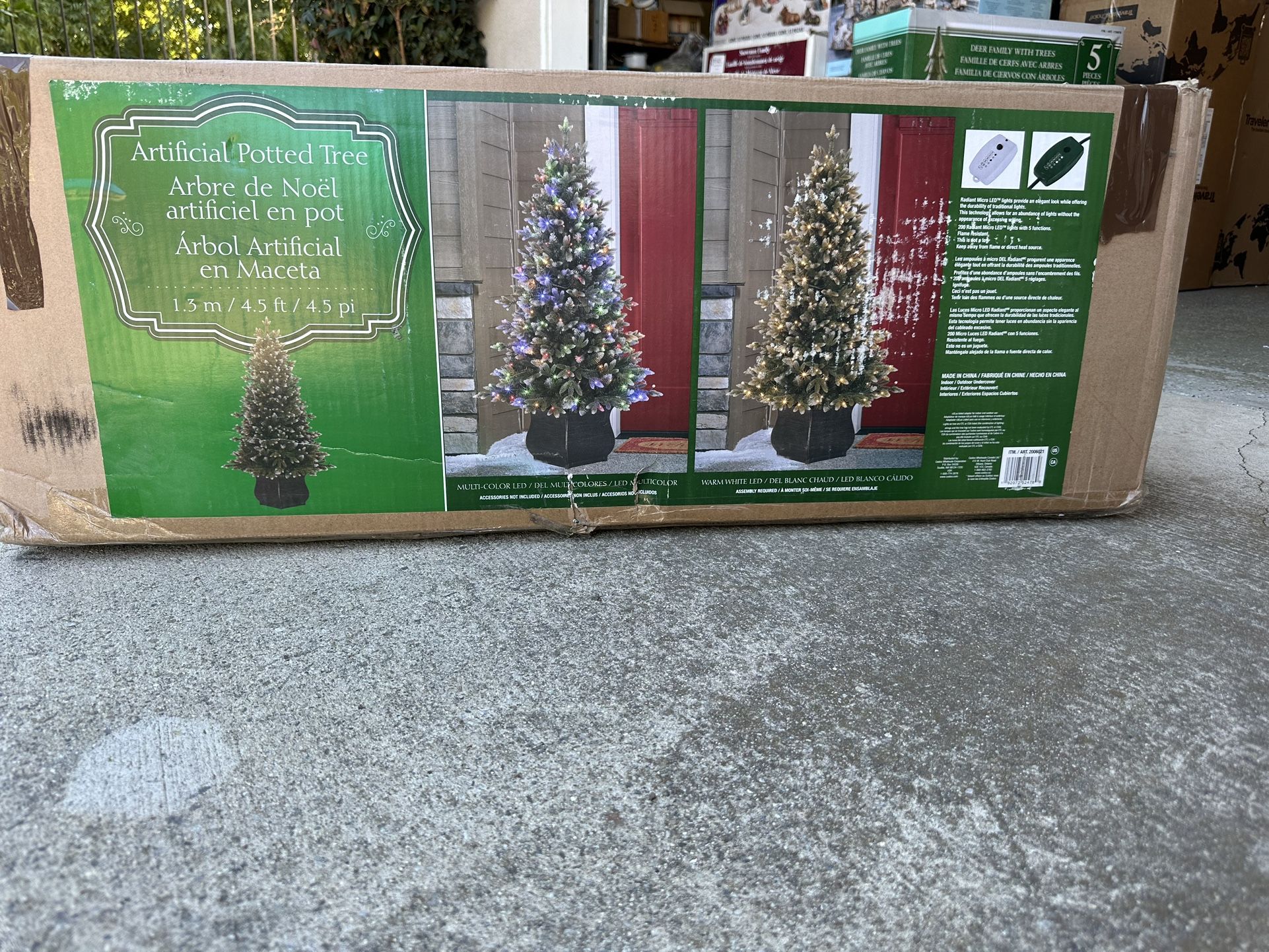 4.5 Ft Artificial Potted Christmas Tree,All Products : American Fashion Style Bags On Sale