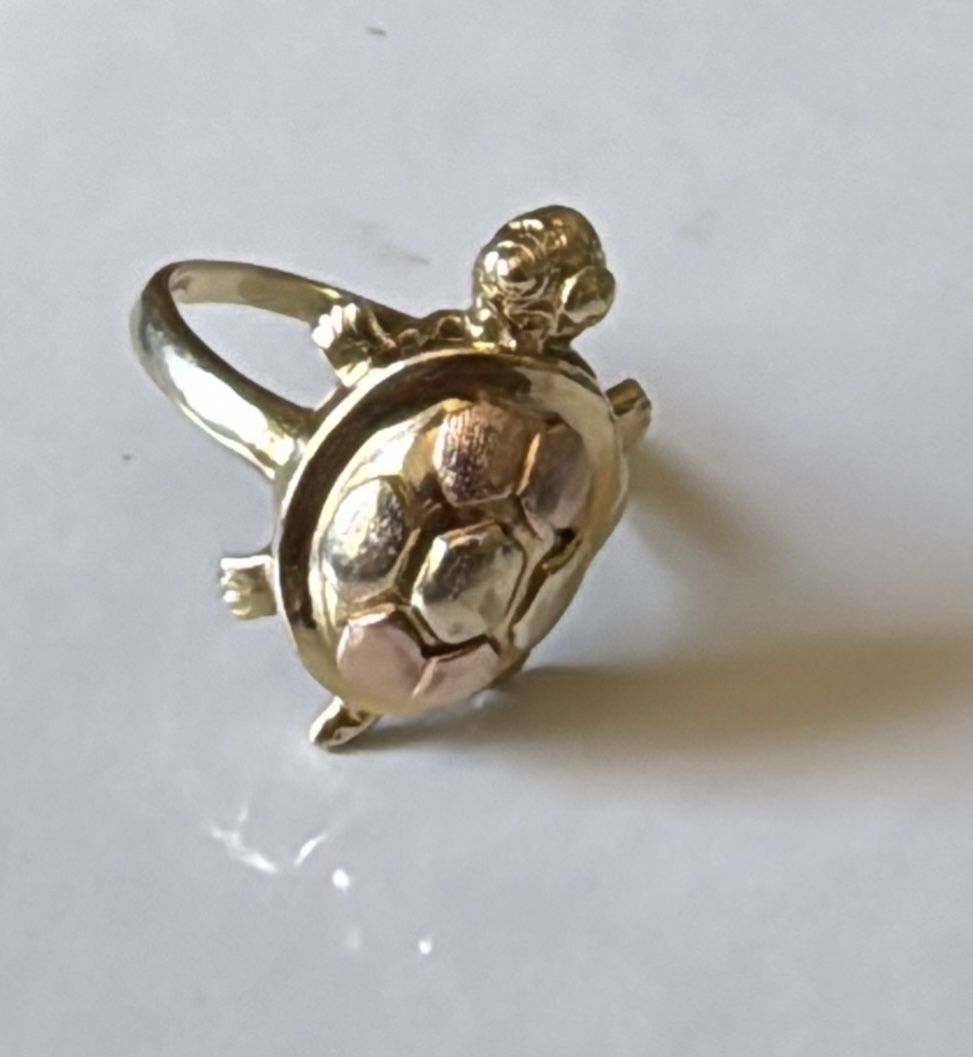 Turtle 14k Gold Ring
