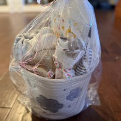 Cloud Themed Baby Gift Basket 