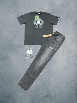 Chrome Bape Tee with Ksubi Jeans