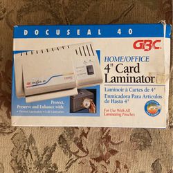 Four Inch Card Laminator