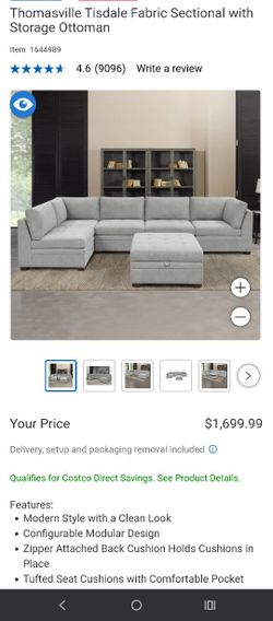 Tisdale Modular Sectional (Light Gray)