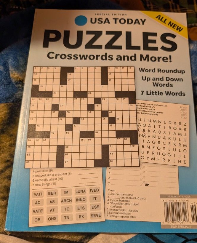 Usa Today Special Edition Puzzles Crosswords And More Word Roundup And Downwards Seven Little Words 1/2/2025 Brand New