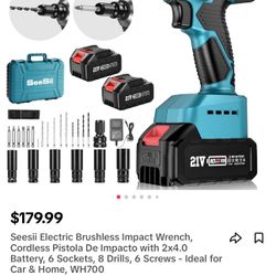 Seesii electric Brushless Impact  Wrench 