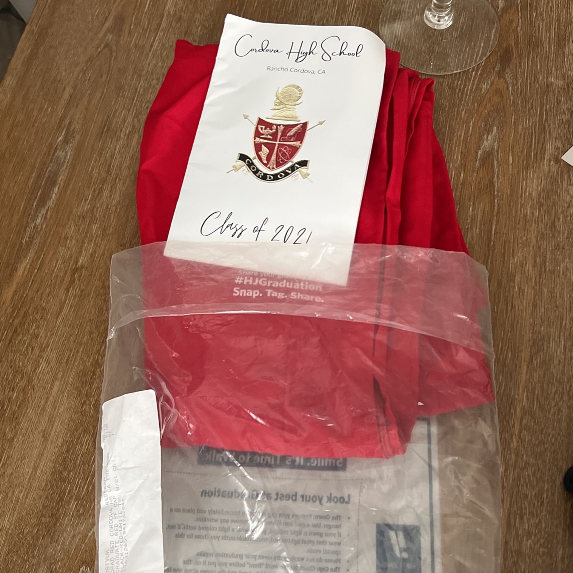 Ranch Cordova Graduation Gown Red