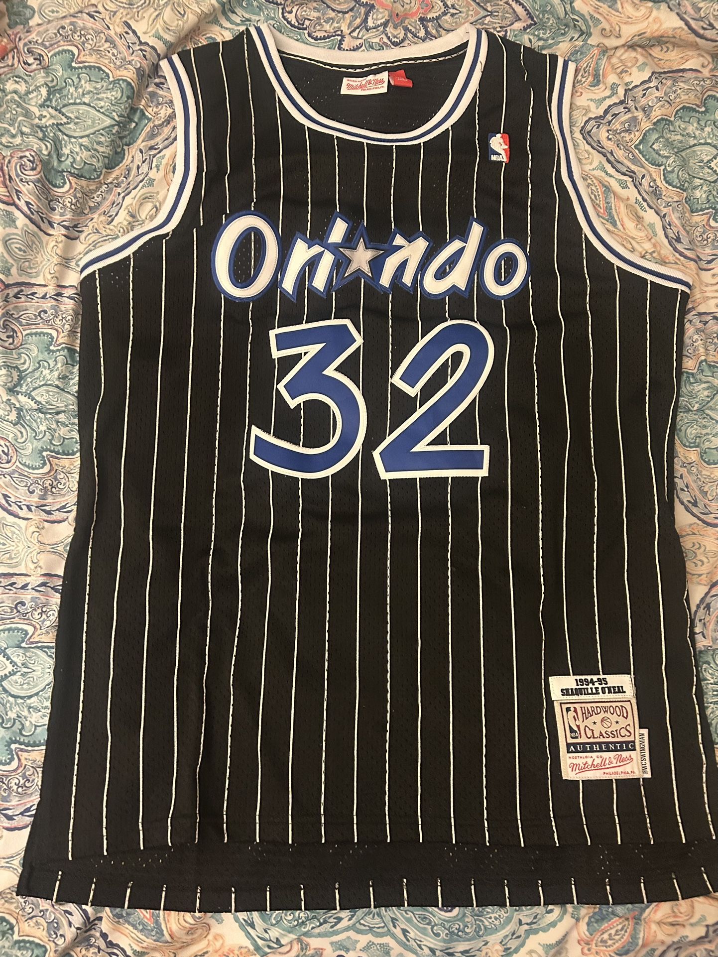 Throwback Black Shaq Orlando MAGICS Jersey Sz 2XL.