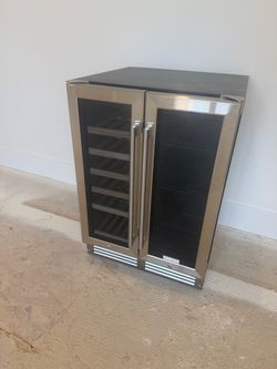 Dual Zone Wine and Beverage Cooler fridge almost new