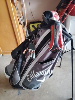 GolfBag w/ (2) Diablo Drivers,Covers,