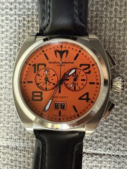 TechnoMarine US Navy Orange Chronograph Swiss Quartz Watch