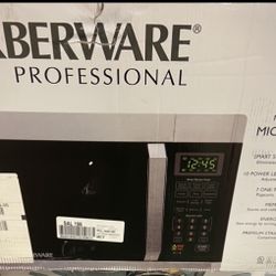 Farberware Professional 1.6 Cu-Ft  1100 Watt Microwave Oven  From Macy’s  New