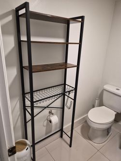 Over-the-Toilet Storage Shelf Rack