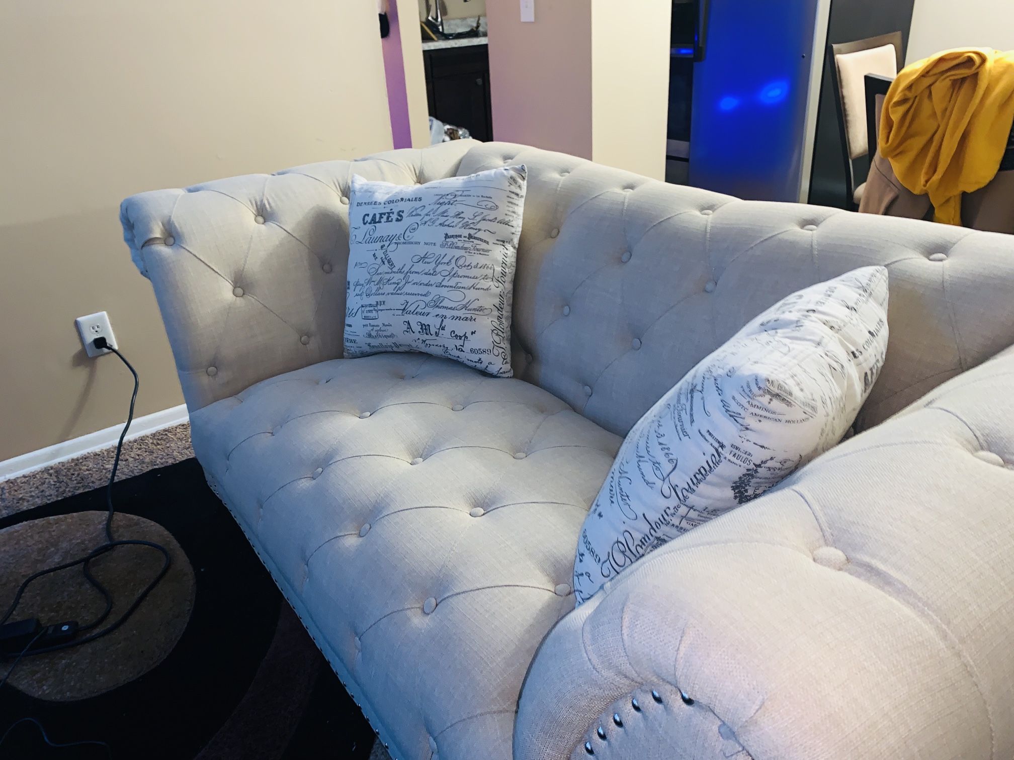 Marisol Loveseat (BEIGE color)
