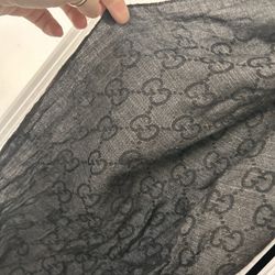 Gucci GG Jacquard Pattern Knitted Scarf 