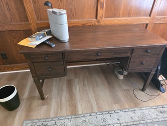 wood DESK from Costco