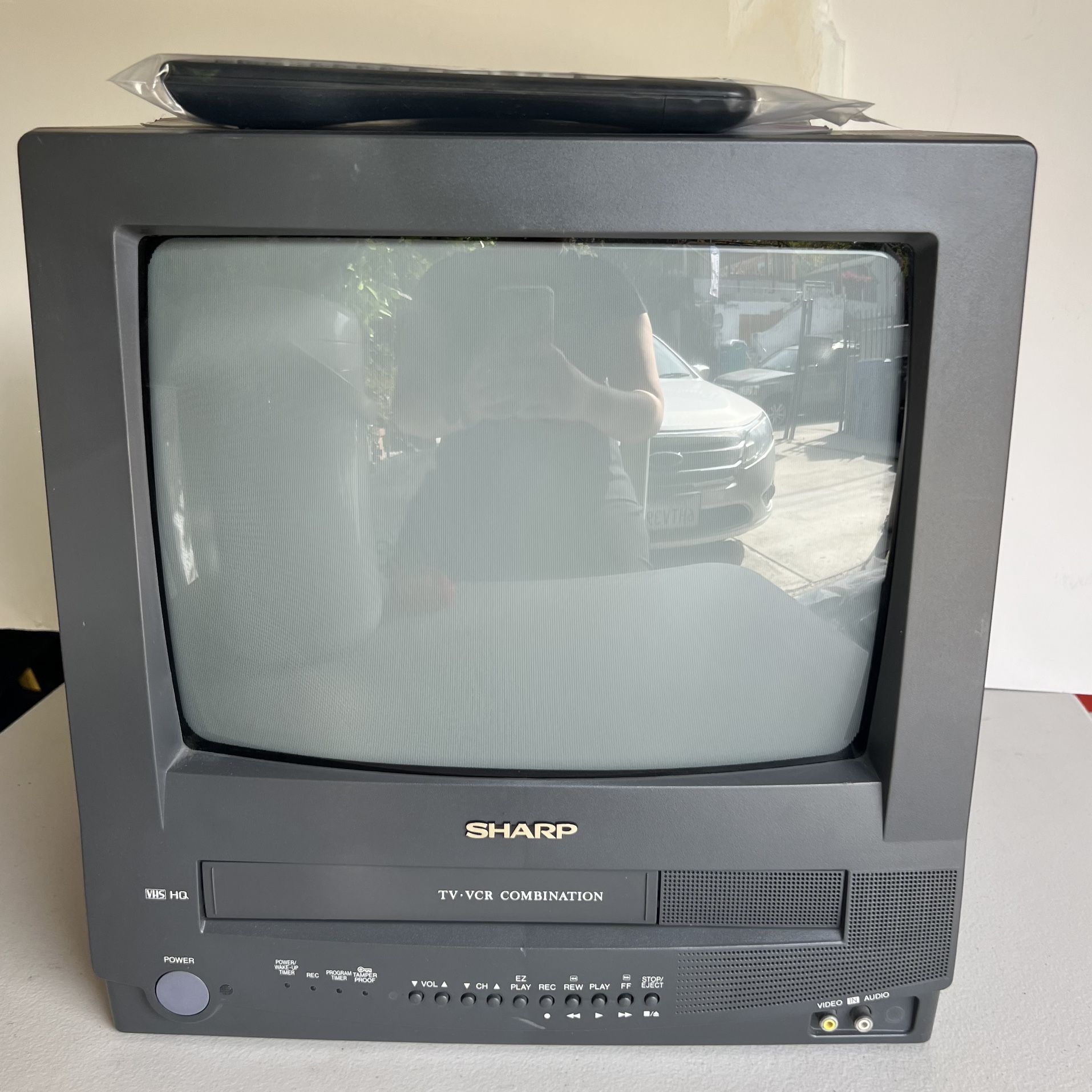 Vintage Sharp TV-VCR Combo VHS Player