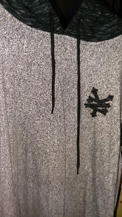 NY jacket shirt with hoodie gray and black