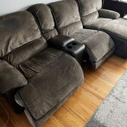 Reclining Large Wide Couch  $225 