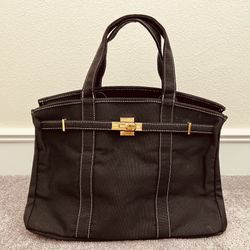 Black Canvas Tote