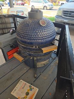 VESSILS MY15TT004 12.6-in W Blue Kamado Charcoal Grill
